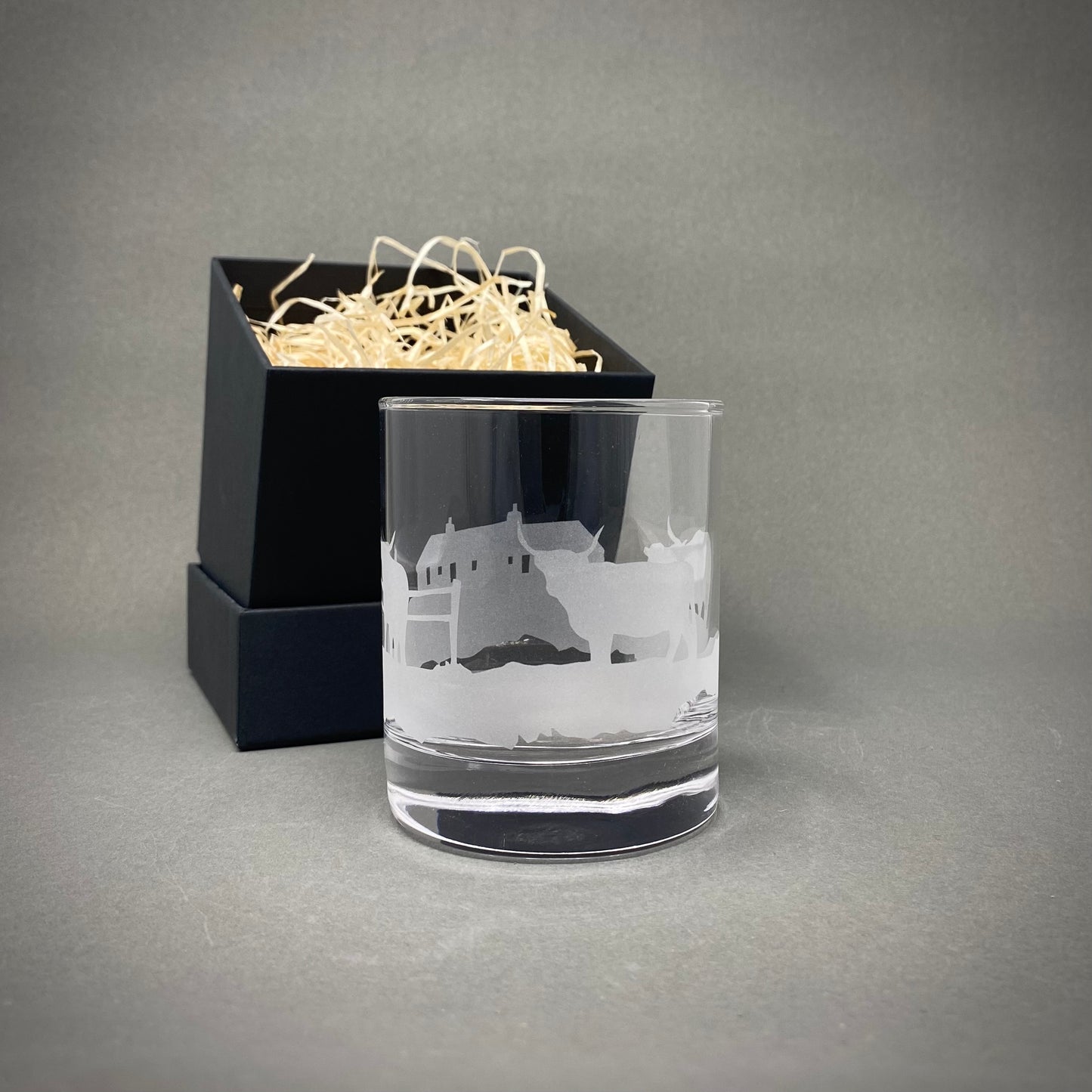 Highland Cow & Croft Whisky Tumbler