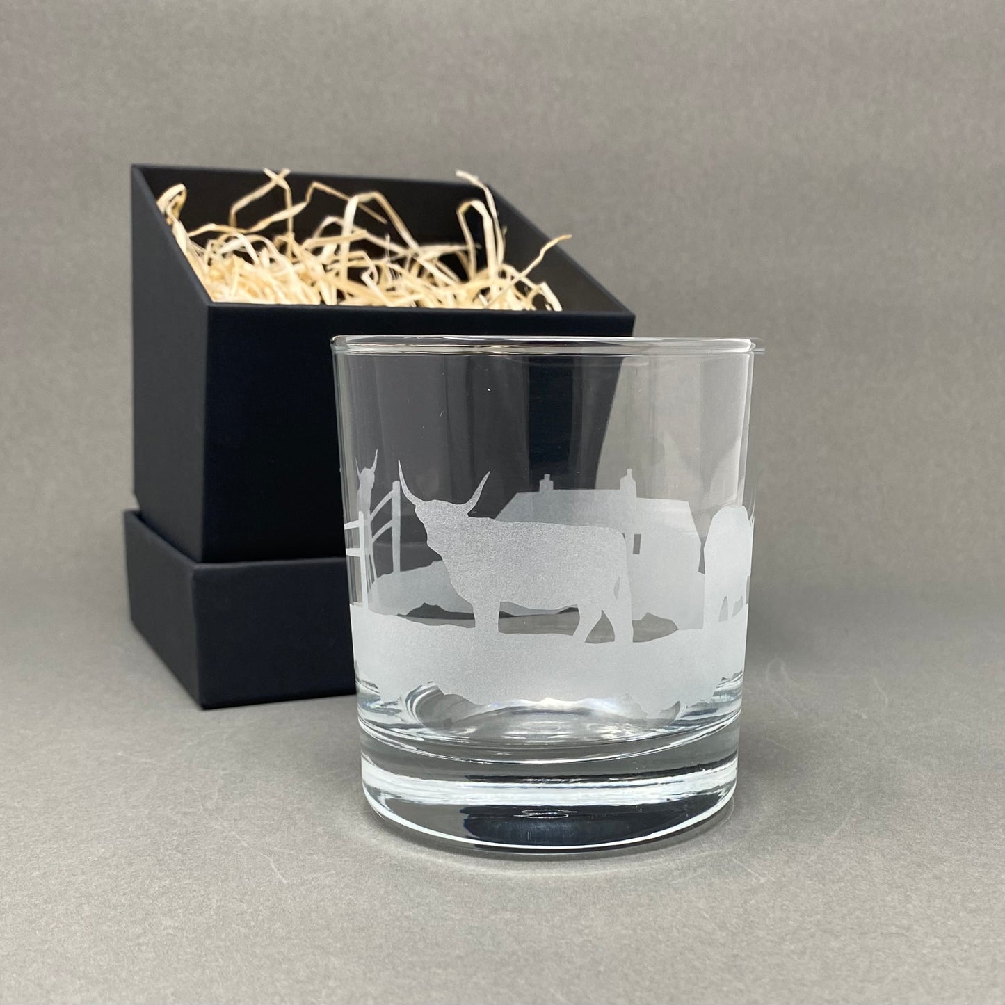 Highland Cow & Croft Whisky Tumbler
