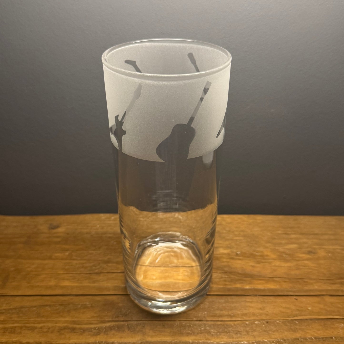 Guitars Pint Glass