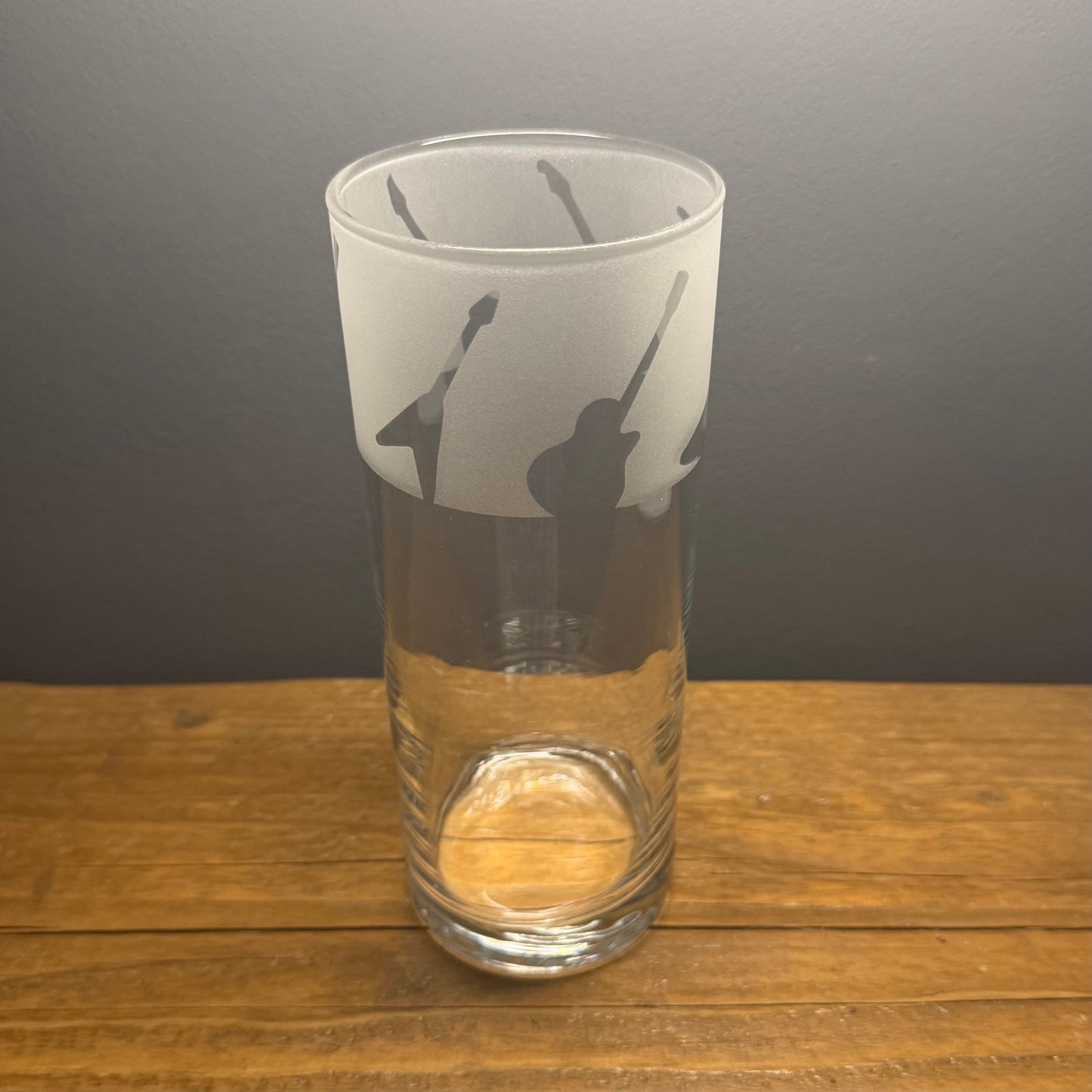 Guitars Pint Glass