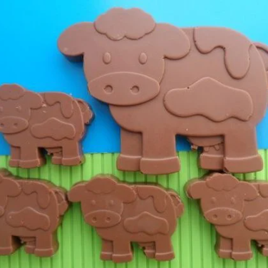 Milk Chocolate Cow Shapes