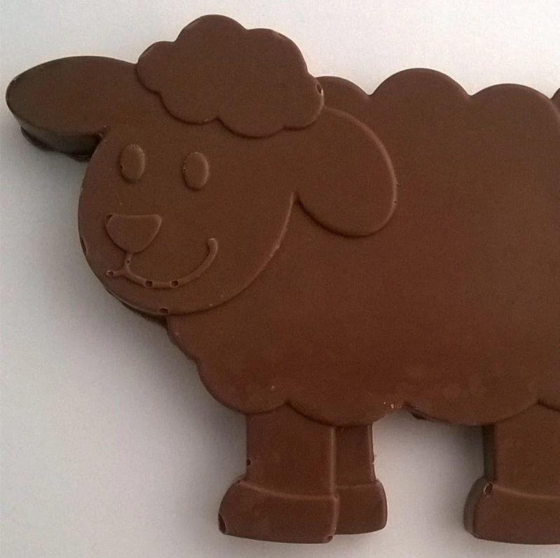 Milk Chocolate Sheep and Lamb Shapes