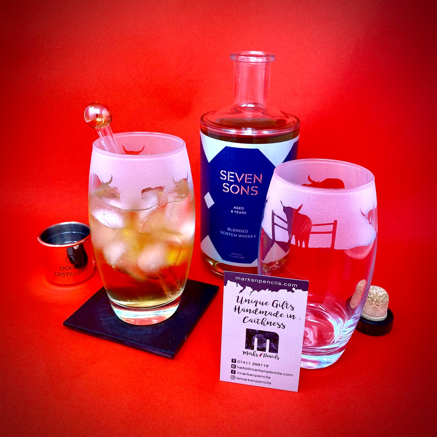 Highland Cow & Croft Tall Tumbler