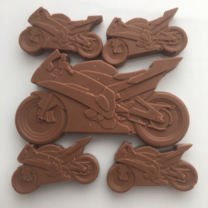 Milk Chocolate Motorbike Shapes