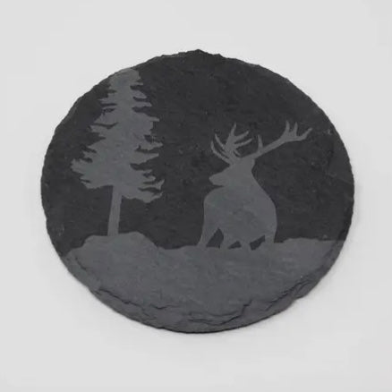 Stag Round Coaster