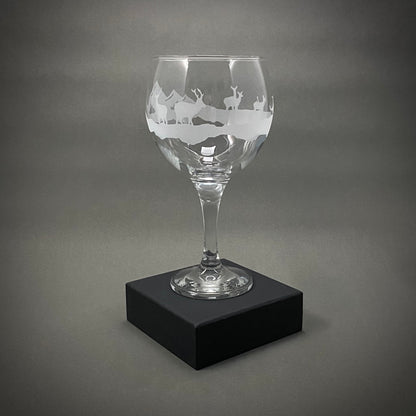 Stag and Hills Gin Glass