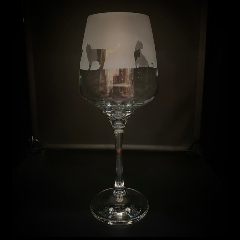 Cat Wine Glass