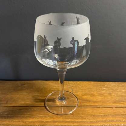 Bunny rabbit Gin Glass