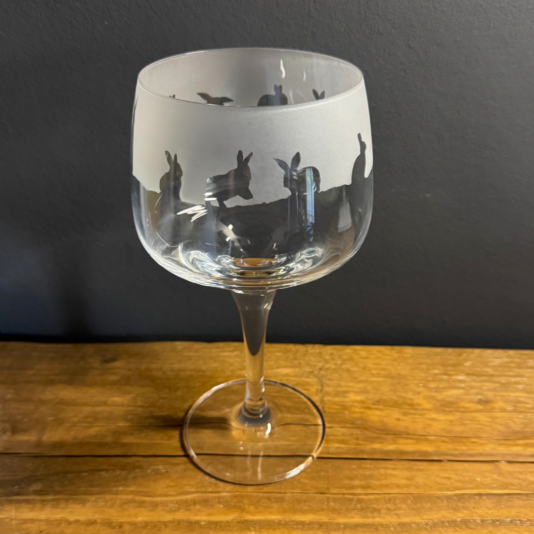 Bunny rabbit Gin Glass