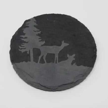 Doe and Fawn Round Coaster