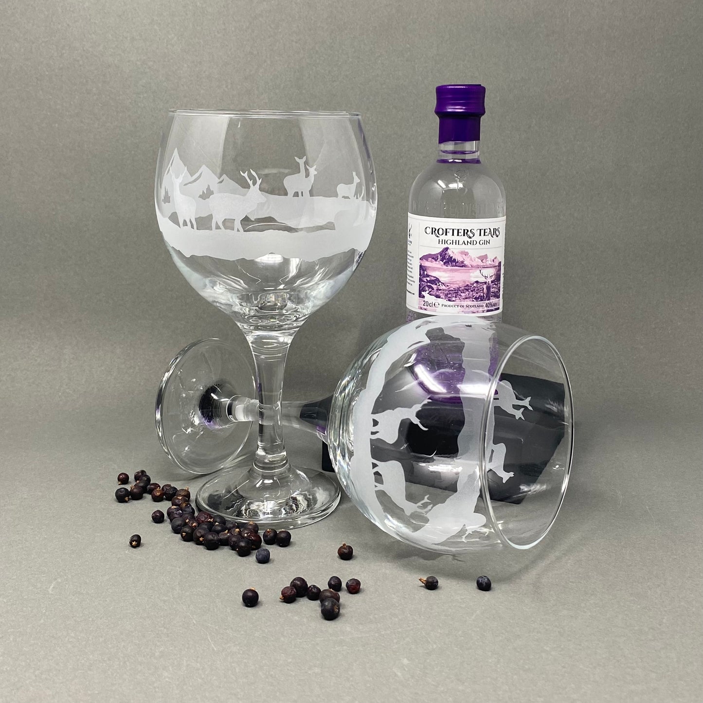 Stag and Hills Gin Glass