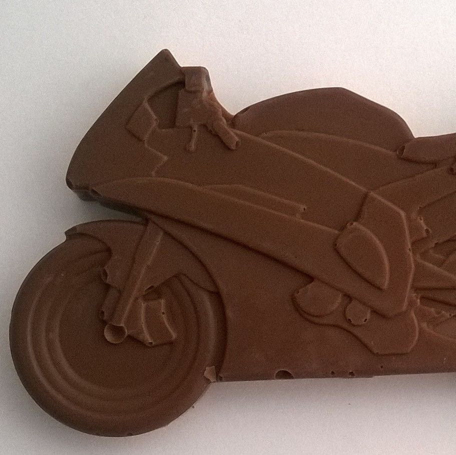 Milk Chocolate Motorbike Shapes