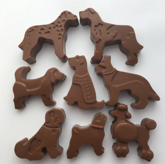 Milk Chocolate Dog Shapes