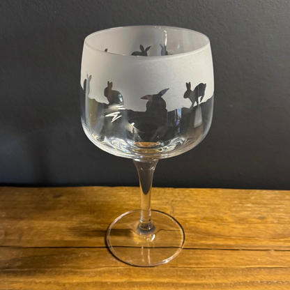 Bunny rabbit Gin Glass