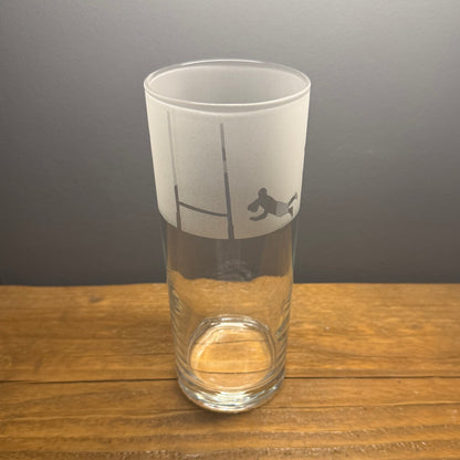 Rugby Pint Glass
