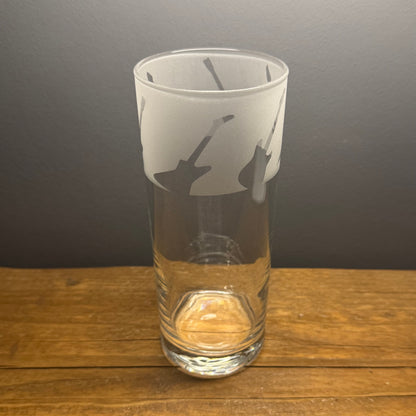 Guitars Pint Glass