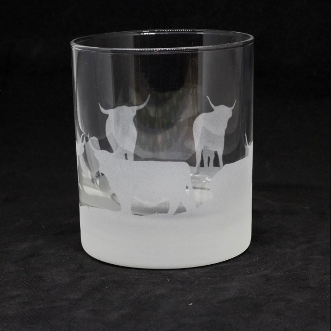 Classic Highland Cow Whisky Tumbler Lower